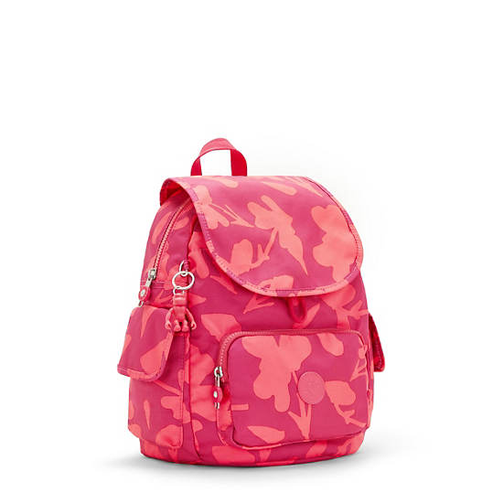 Kipling City Pack Small Printed Hátizsák Rózsaszín | HU 1517GS